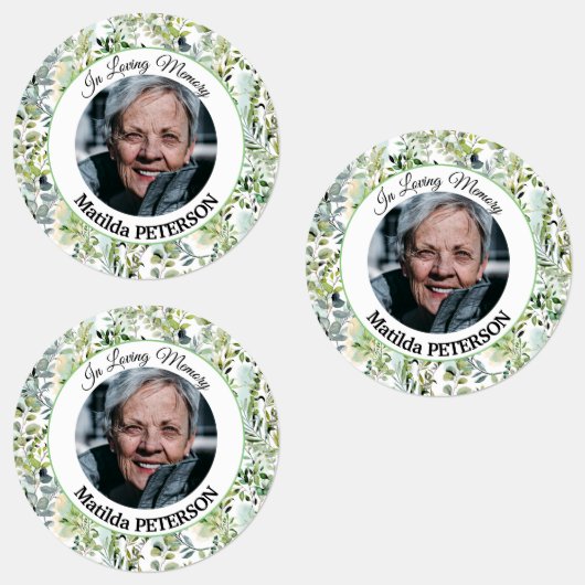 Tuingroen laat begrafenislijm / waterdicht labels (Groep)