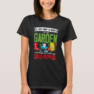Tuinieren 4\Chili Pepper Liefde Tuinieren Tuin Gar T-shirt