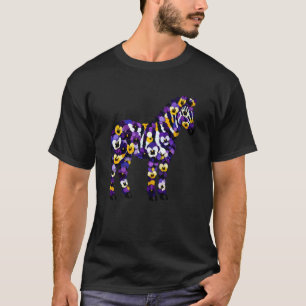 Tuinieren 4\Driekleurige viooltjes Zebra Bloem Vio T-shirt