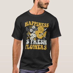 Tuinieren 4\Geluk Is Verse Bloemen Tuinier Bo T-shirt