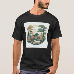 Tuinieren 4\Herfst Bonsai Bomen Tuin Heiligdom Vij T-shirt