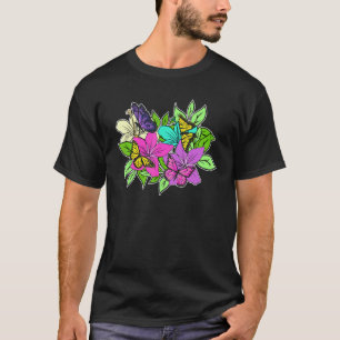 Tuinieren 4\Kleurrijke Tuin Vlinders Planten Gar T-shirt