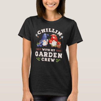 Tuinieren 4\Tuinkabouters kabouters met blauwe bes T-shirt