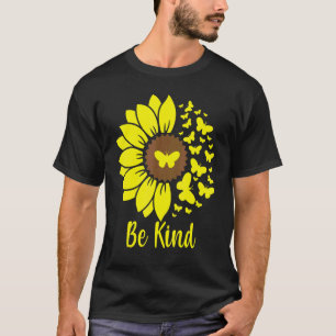Tuinieren 4\Wees Aardig Zonnebloemen Vlinders Thui T-shirt