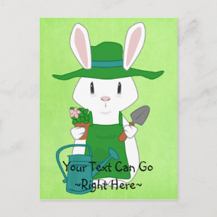 Tuinieren Bunny Post Kaart