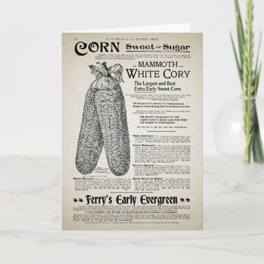 tuinieren cataloguspagina kaart (Voorkant)