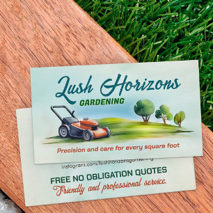 Tuinieren Gazon Care Landscaping Visitekaartje