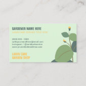 tuinieren gazon zorg grasmaaier visitekaartje (Achterkant)