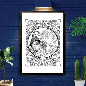 Tuinieren Gnome volwassen kleuring Poster