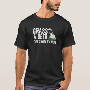 Tuinieren Gras En Bier  Grasmaaien T-shirt