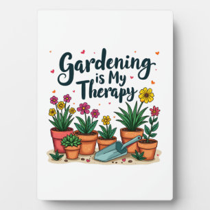Tuinieren is mijn Therapy Gardener Plant Fotoplaat