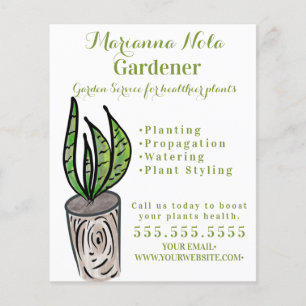 Tuinieren Landschapsarchitect Tuinman Planten Zake Flyer