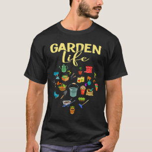 Tuinieren met een ellendig tuinleven met alle gere t-shirt