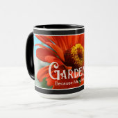 Tuinieren - Omdat moord slecht grappig gezegde is Mok (Voorkant links)