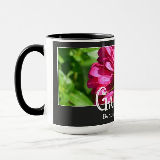 Tuinieren - Omdat moord slecht grappig gezegde is Mok (Links)