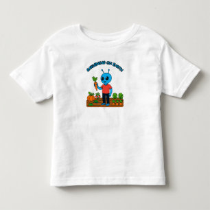 Tuinieren op aarde kinder shirts