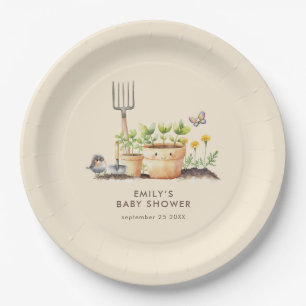 Tuinieren Planten Little Sprout Baby shower Papieren Bordje
