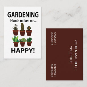 Tuinieren Planten maakt me blij tuinieren Visitekaartje