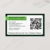 Tuinieren Services - Clean Minimal Bold Visitekaartje (Achterkant)