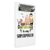 Tuinieren Superpower, Schattigee tuinman Mini Klembord (Schuin)