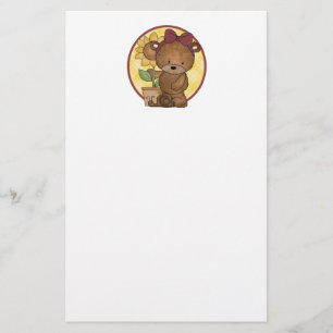 Tuinieren Teddy Bear Briefpapier