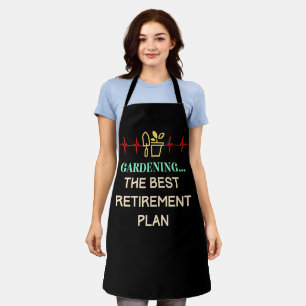 Tuinieren van het beste pensioenplan schort