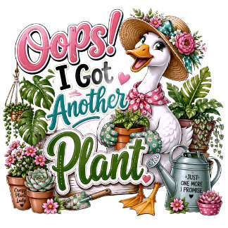 Tuiniergans Oeps Kreeg Nog Een Plant T-shirt
