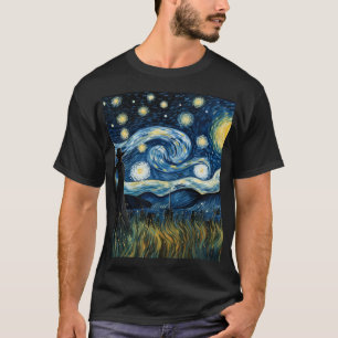 Tuinier's Sterrennacht Shirt Van Gogh Geïnspireerd