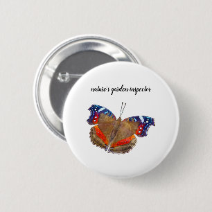tuininspecteur van de natuur ronde button 5,7 cm