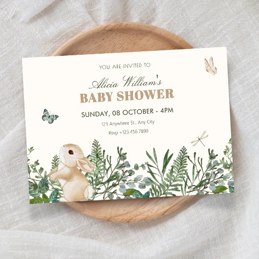 Tuinkabouter babyshower kaart