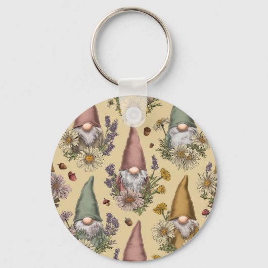 Tuinkabouter Cottagecore Sleutelhanger (Achterkant)