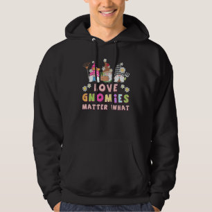 Tuinkabouters kleine tuinafmetingen kleurrijk let hoodie