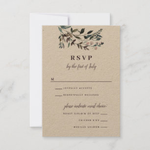 tuinkam   Mauve   Floral Menu Opties Bruiloft