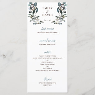 tuinkam Witte Bloemen Bruiloft 4 Cursus Menu