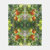 Tuinkers Tomaten Abstracte Natuur Fleece Deken (Voorkant)