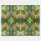 Tuinkers Tomaten Abstracte Natuur Fleece Deken (Voorkant (Horizontaal))
