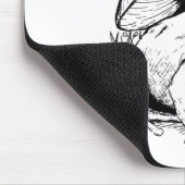 Tuinkikker onder een paddenstoel muismat (Hoek)