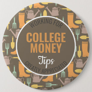 Tuinkunst Tips gewaardeerd Studiegeld Ronde Button 6,0 Cm