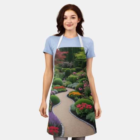 tuinlandschap schort (Gedragen)