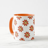 tuinlappen Floral Pattern Oranje Yellow Mok (Voorkant links)