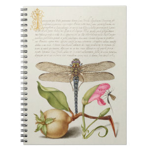 Tuinleven, Libel, Peer, Anjer en Insect Notitieboek