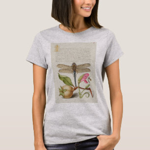 Tuinleven, Libel, Peer, Anjer en Insect T-shirt