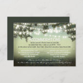 Tuinlichten Huwelijksaccommodatie Kaarten (Voorkant / Achterkant)