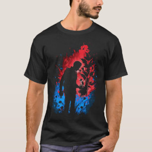 Tuinman Landschapsarchitect Vlammen Retro Tuin Wo T-shirt