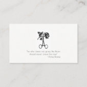 Tuinman of Plant zorg Visitekaartje (Achterkant)