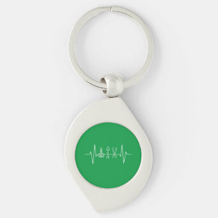 Tuinman - Tuingereedschap Heartbeat Gardener Gift Sleutelhanger