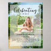 Tuinman, Viering van het Leven Custom Photo Funera Poster (Voorkant)