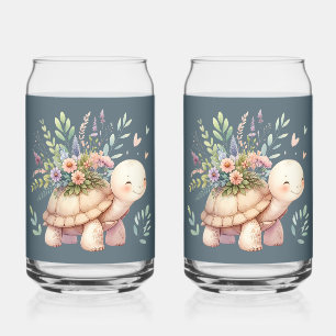 Tuinmanierturtle Aquarel Blikvorm Glas