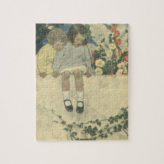Tuinmuur Jessie Willcox Smith, kinderen Legpuzzel (Verticaal)