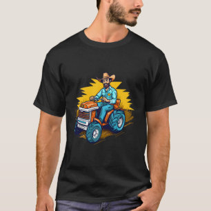 Tuinontwerp voor grasmaaier en maaien of gras t-shirt